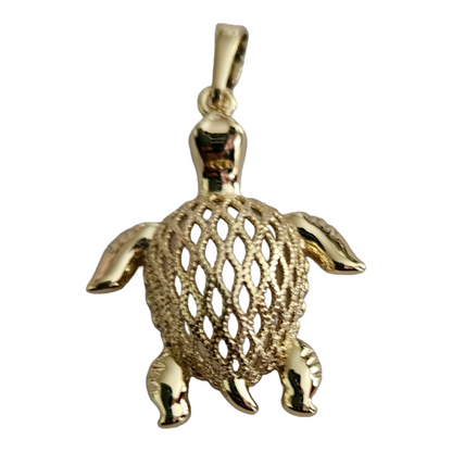 Turtle 14K Gold Plated Pendant