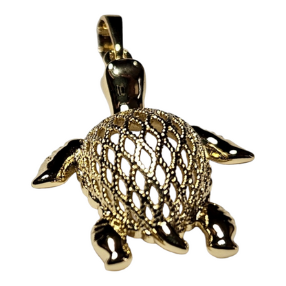 Turtle 14K Gold Plated Pendant