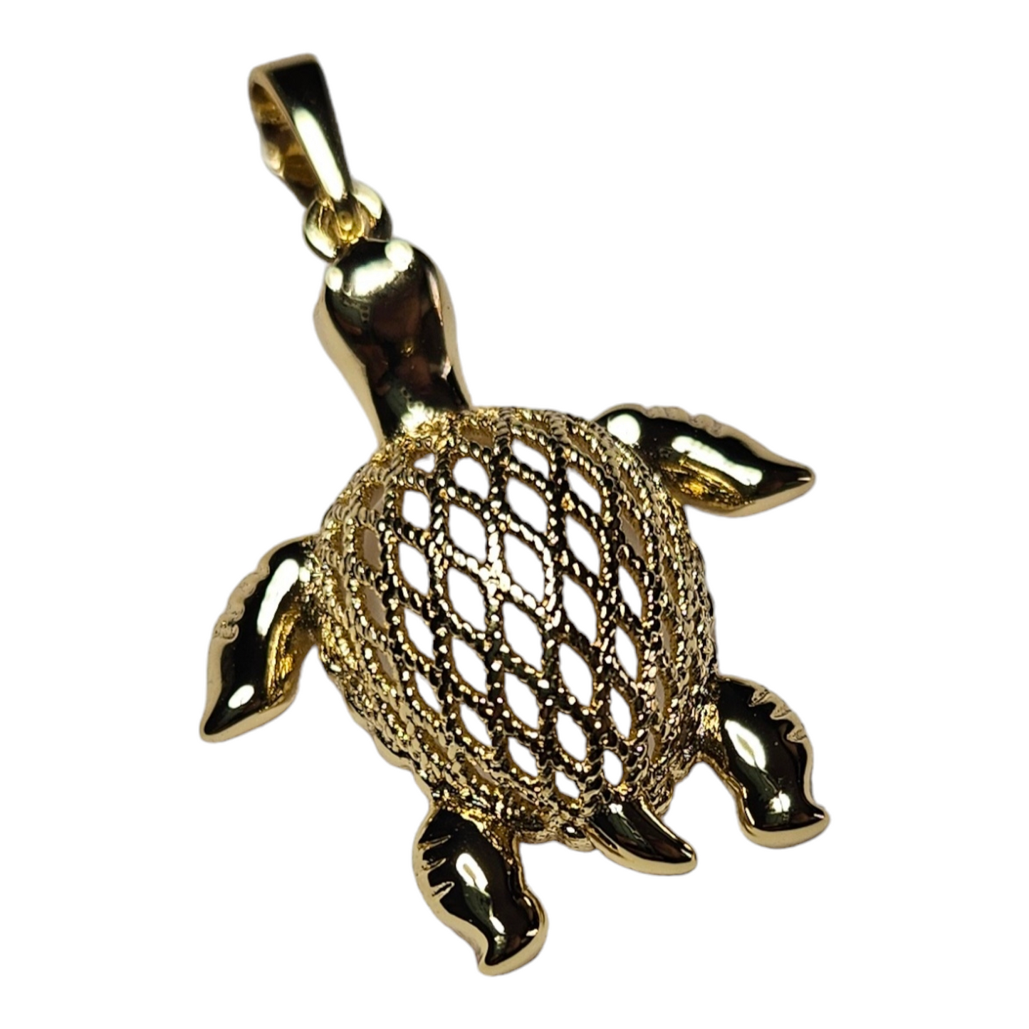 Turtle 14K Gold Plated Pendant