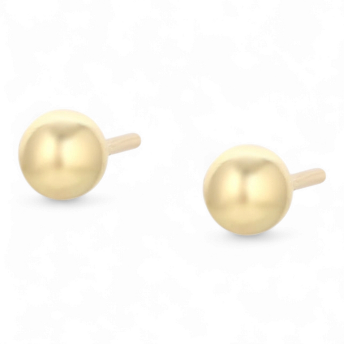 14k Gold-Plated Round Stud Earrings