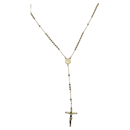 San Judas Rosary 14k Gold Plated Necklace