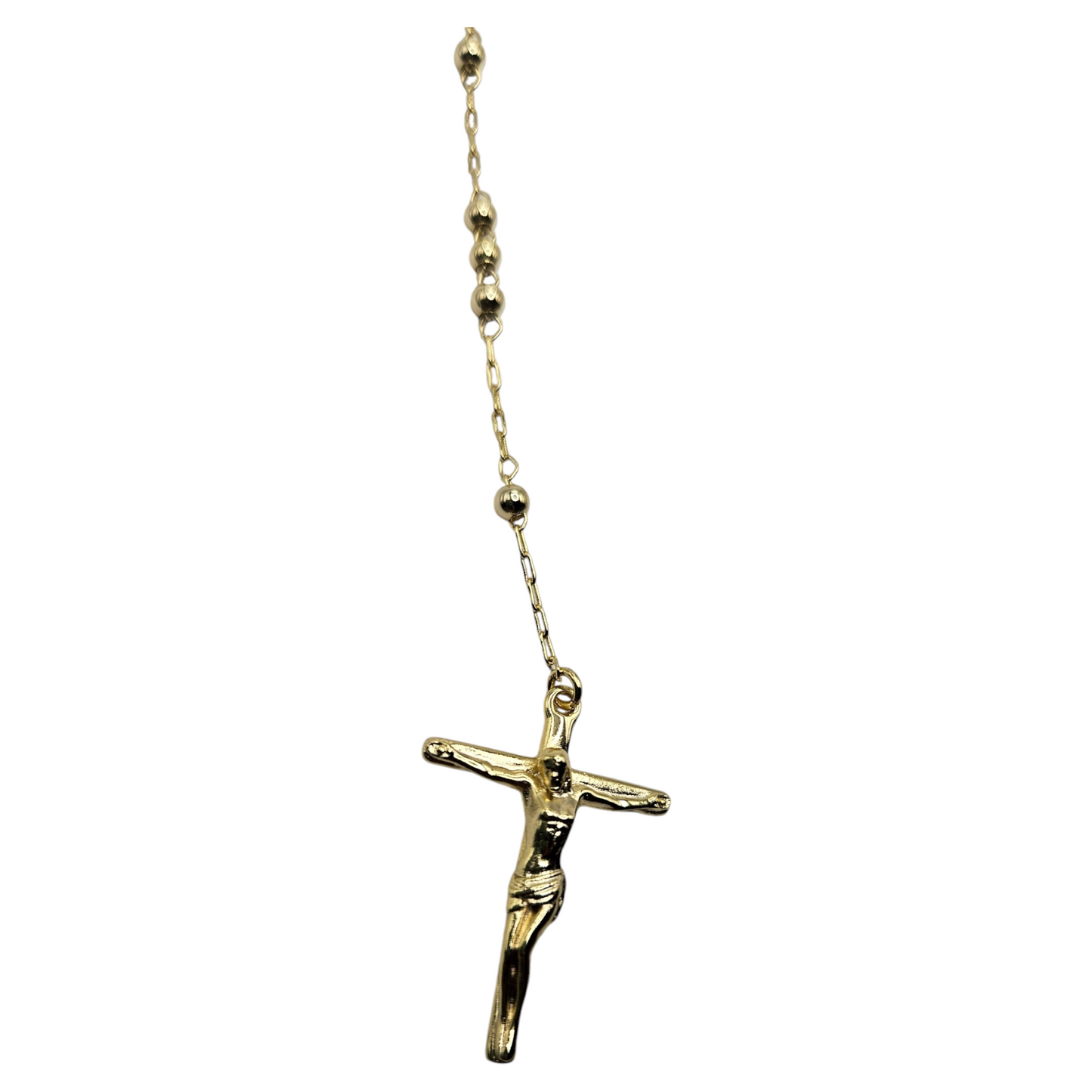 San Judas Rosary 14k Gold Plated Necklace