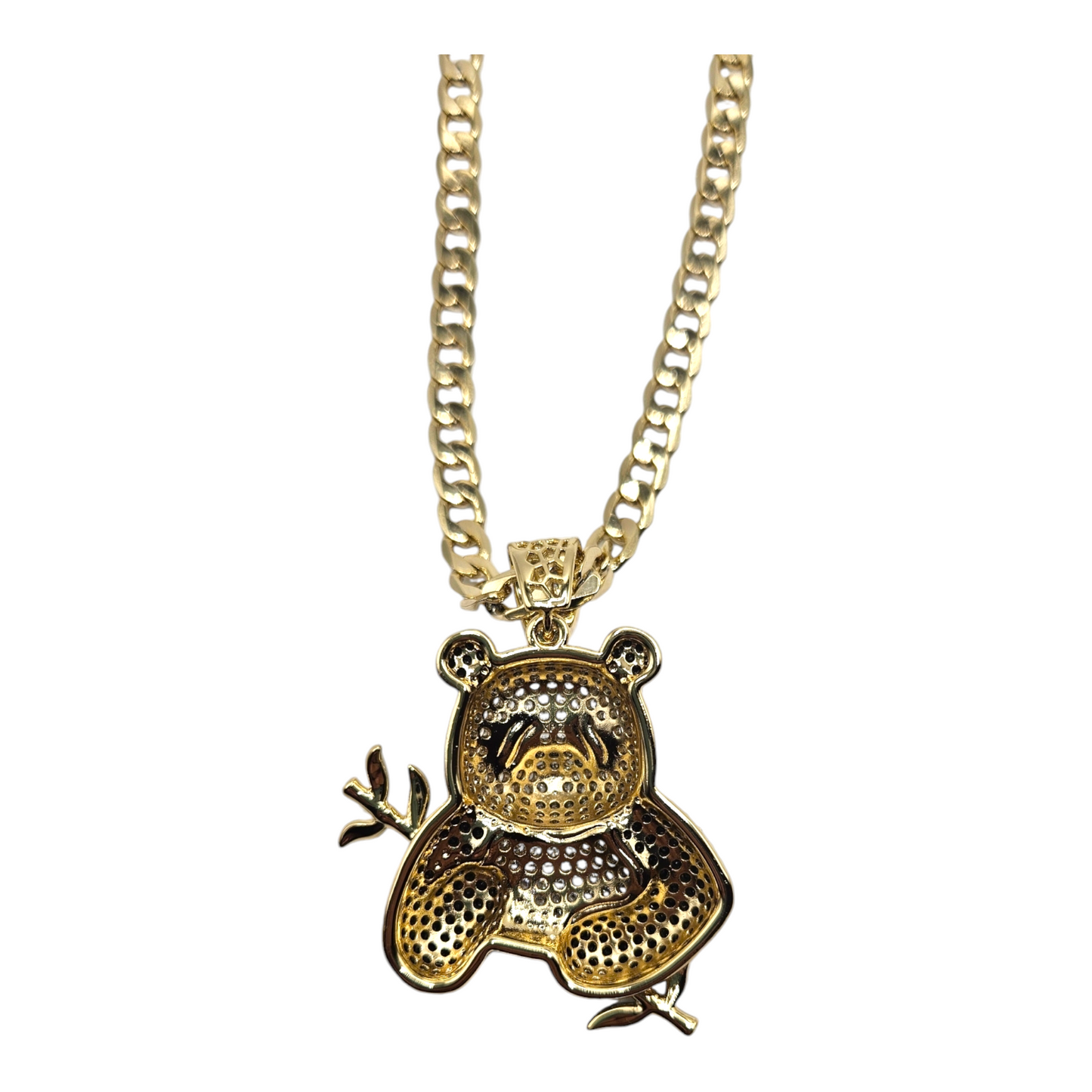 Panda 14k Gold Plated Necklace-Large