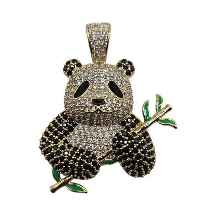 Panda 14k Gold Plated Necklace-Large