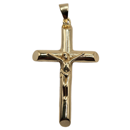 Silver 925 Cross Pendant - Gold Plated