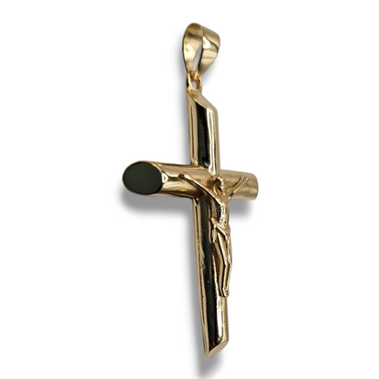 Silver 925 Cross Pendant - Gold Plated