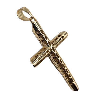 Silver 925 Cross Pendant - Gold Plated