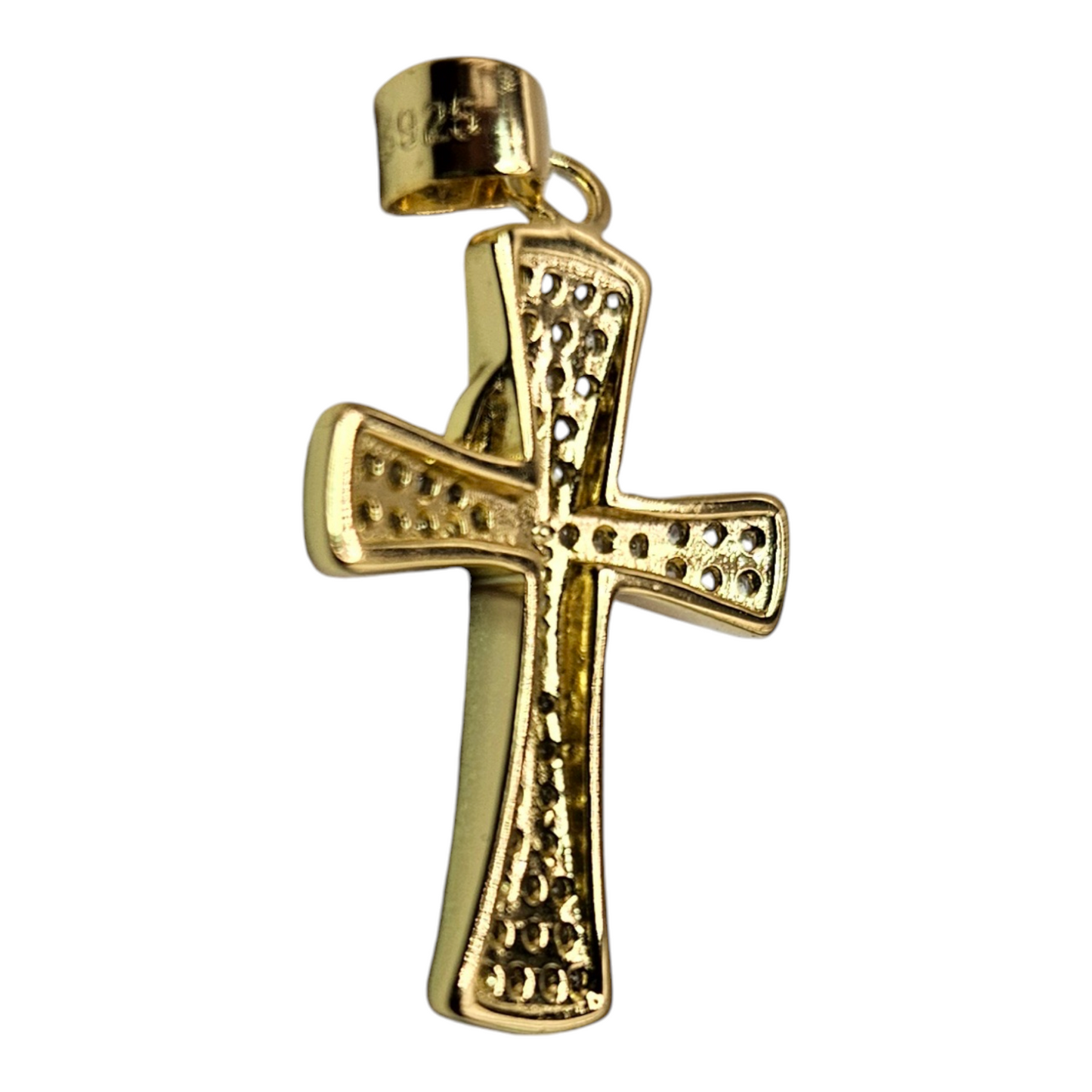 Cross Necklace Silver 925 or with 14K Gold Plating