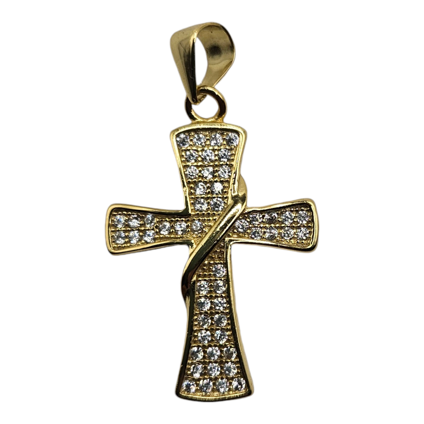 Cross Necklace Silver 925 or with 14K Gold Plating