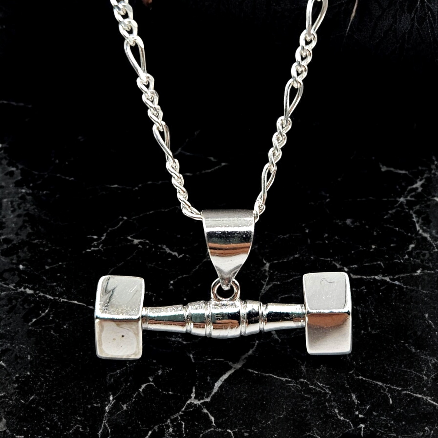 Dumbbell Pendant Silver 925