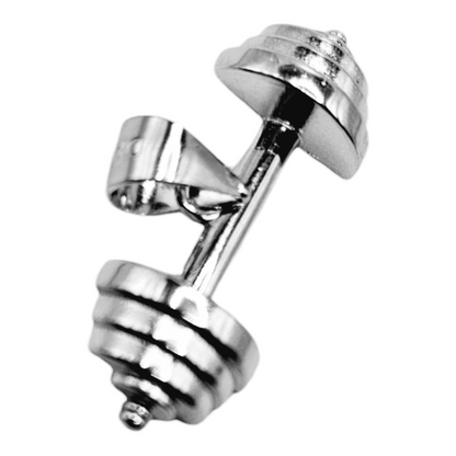 Stack Pile Dumbbell Pendant Silver 925