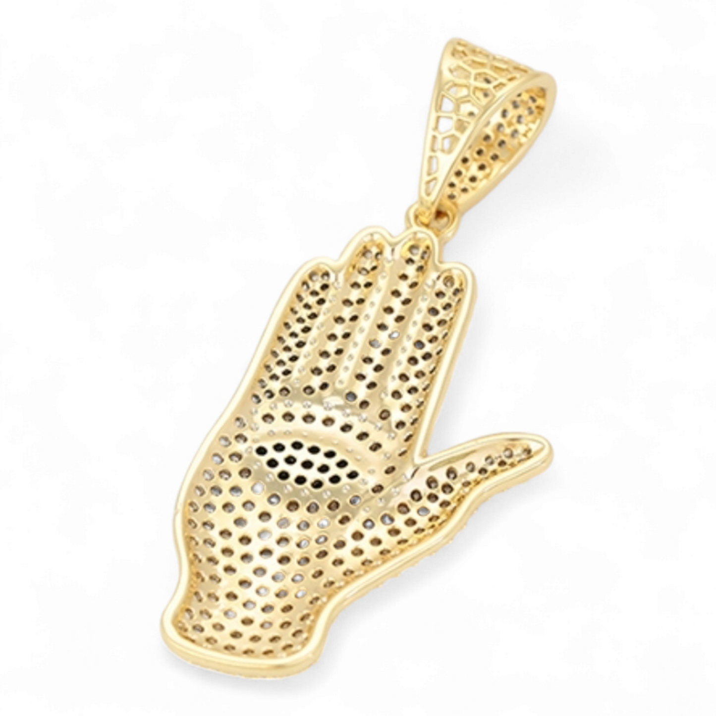 14K Gold Plated Hamsa Pendant