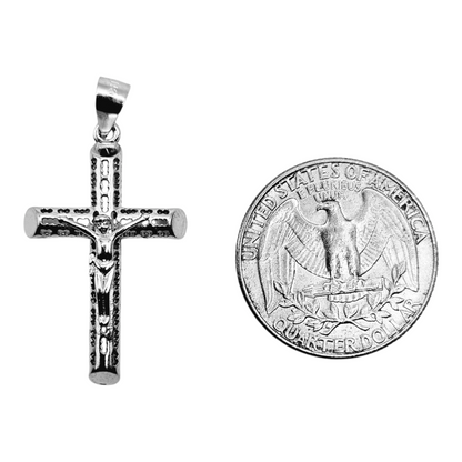 Colgante de cruz de plata 925