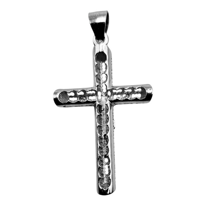 Colgante de cruz de plata 925