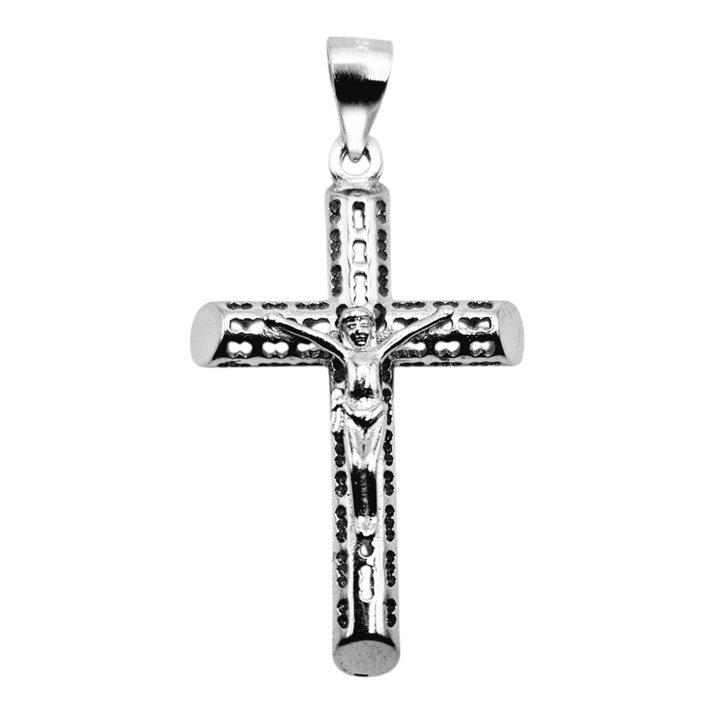 Colgante de cruz de plata 925