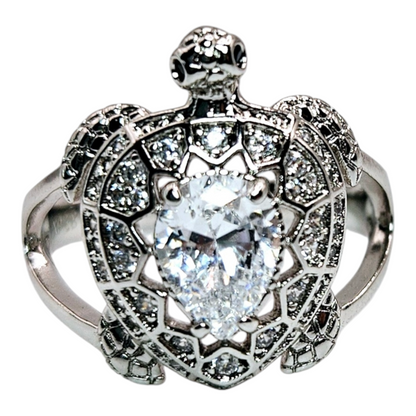 Turtle Silver Plated Ring