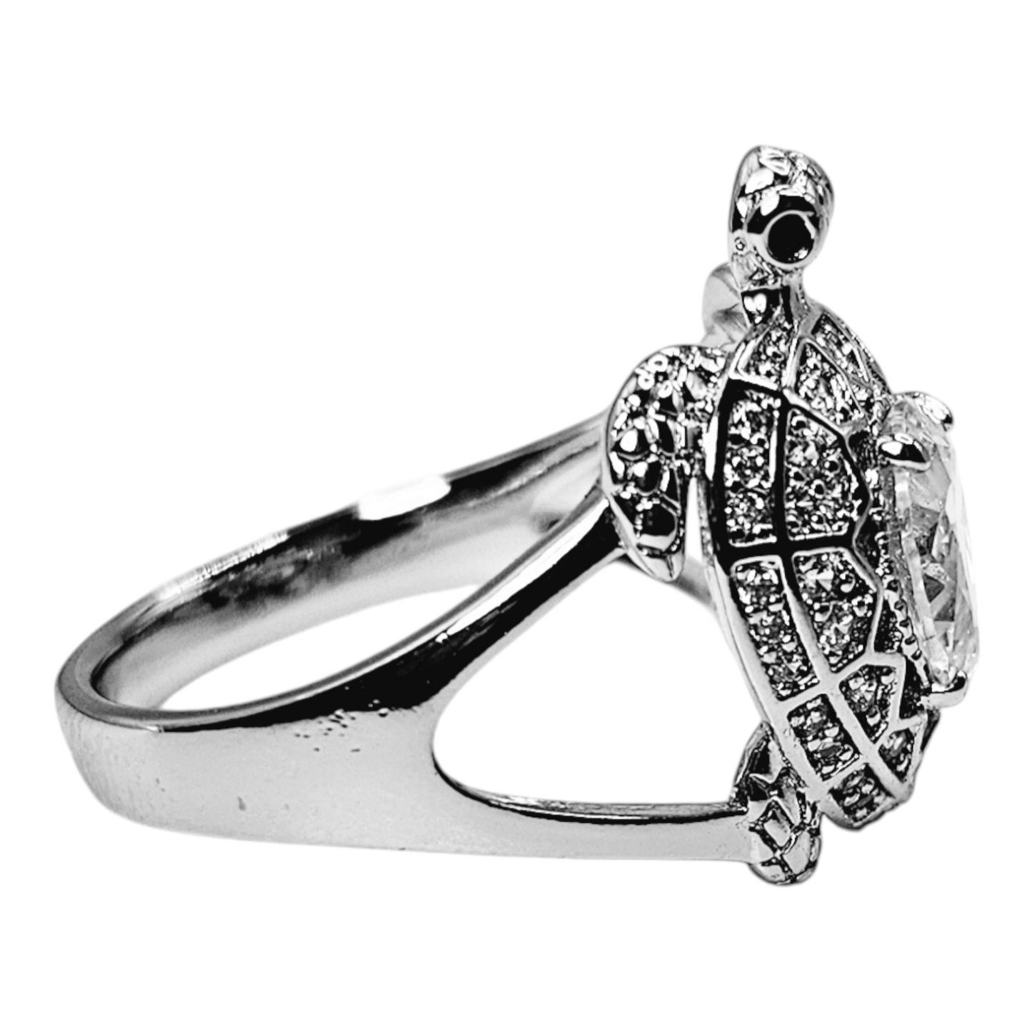 Turtle Silver Plated Ring