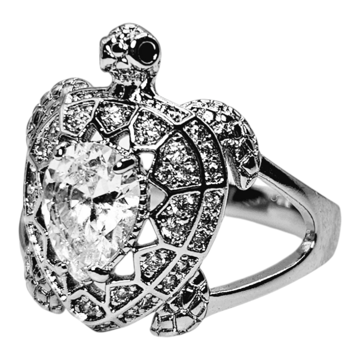 Turtle Silver Plated Ring