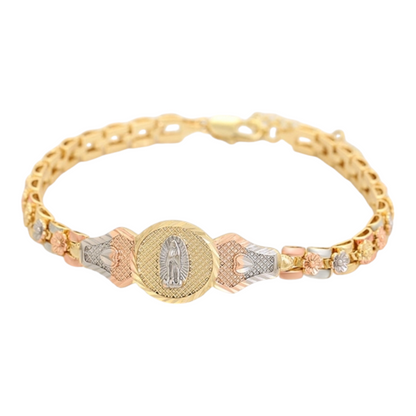 Virgen Maria 14k Gold Plated Bracelet