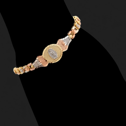 Virgen Maria 14k Gold Plated Bracelet