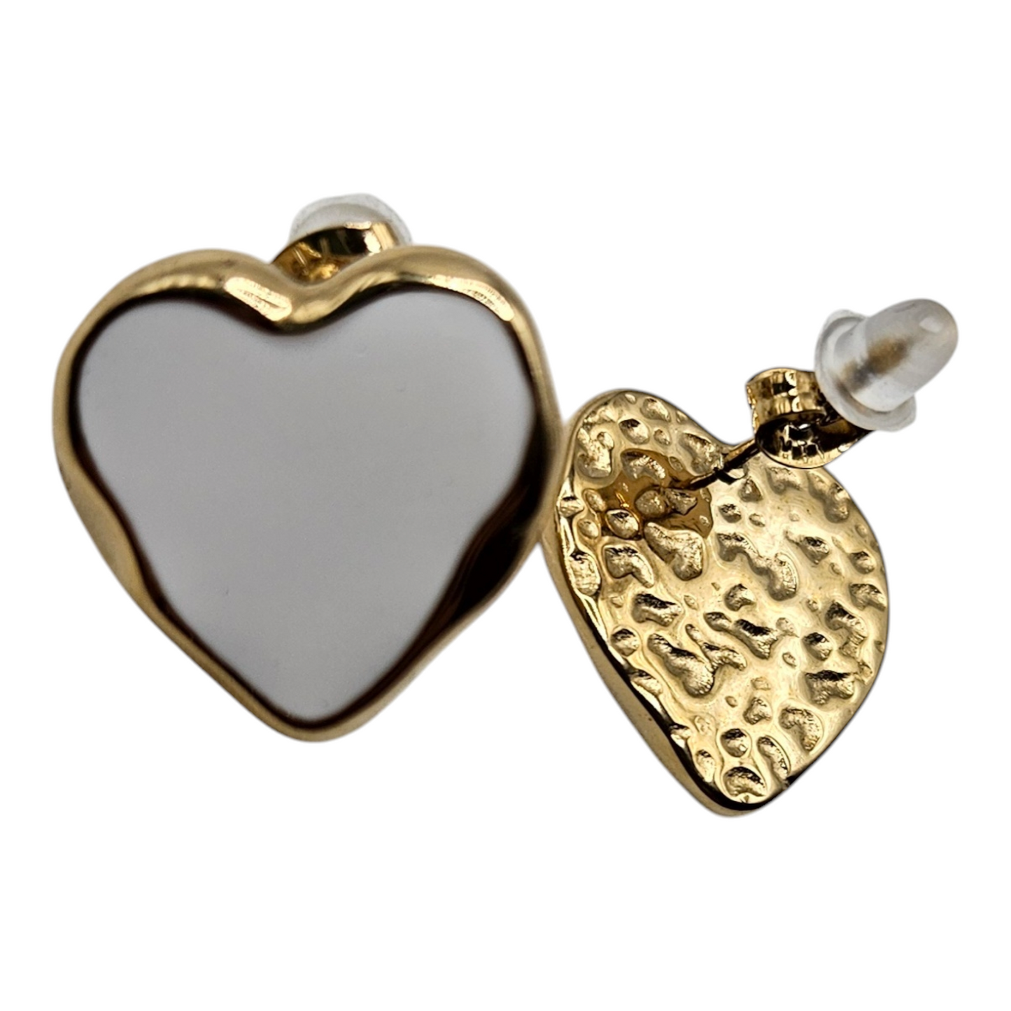 Heart 14k Gold Plated Earrings