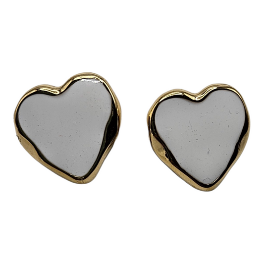 Heart 14k Gold Plated Earrings