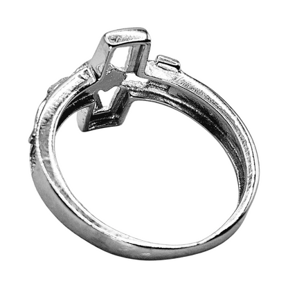 Cross Shape Silver 925 Ring