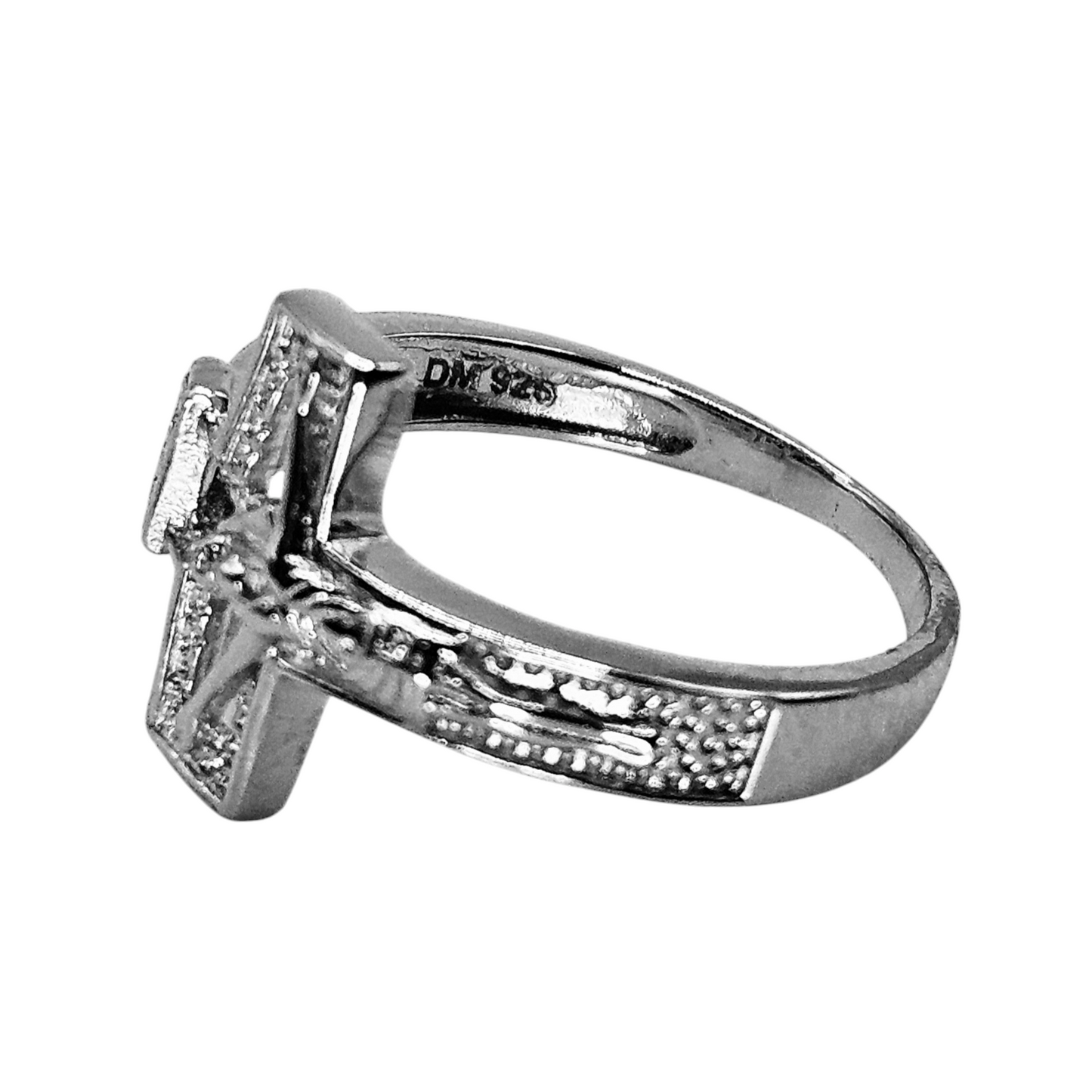 Cross Shape Silver 925 Ring