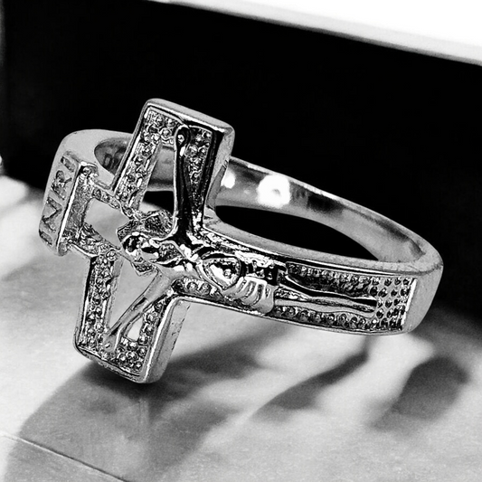 Cross Shape Silver 925 Ring