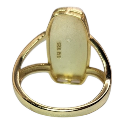 Gold 14k over Silver Saint Jude Ring