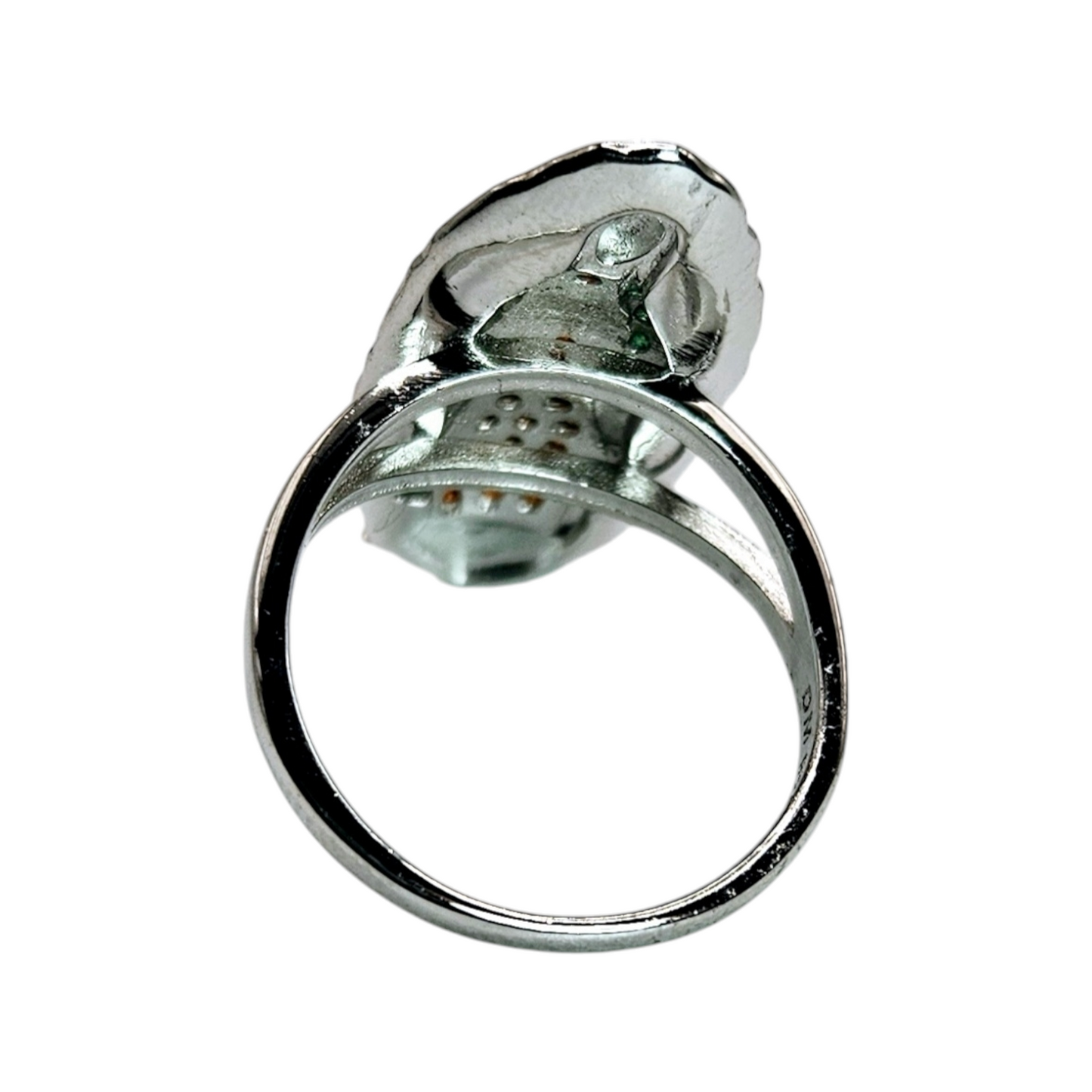 Multi Color Virgen Maria Silver Ring