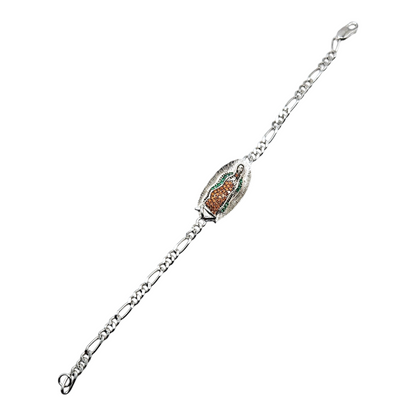 Oval Virgen Maria Bracelet Silver 925