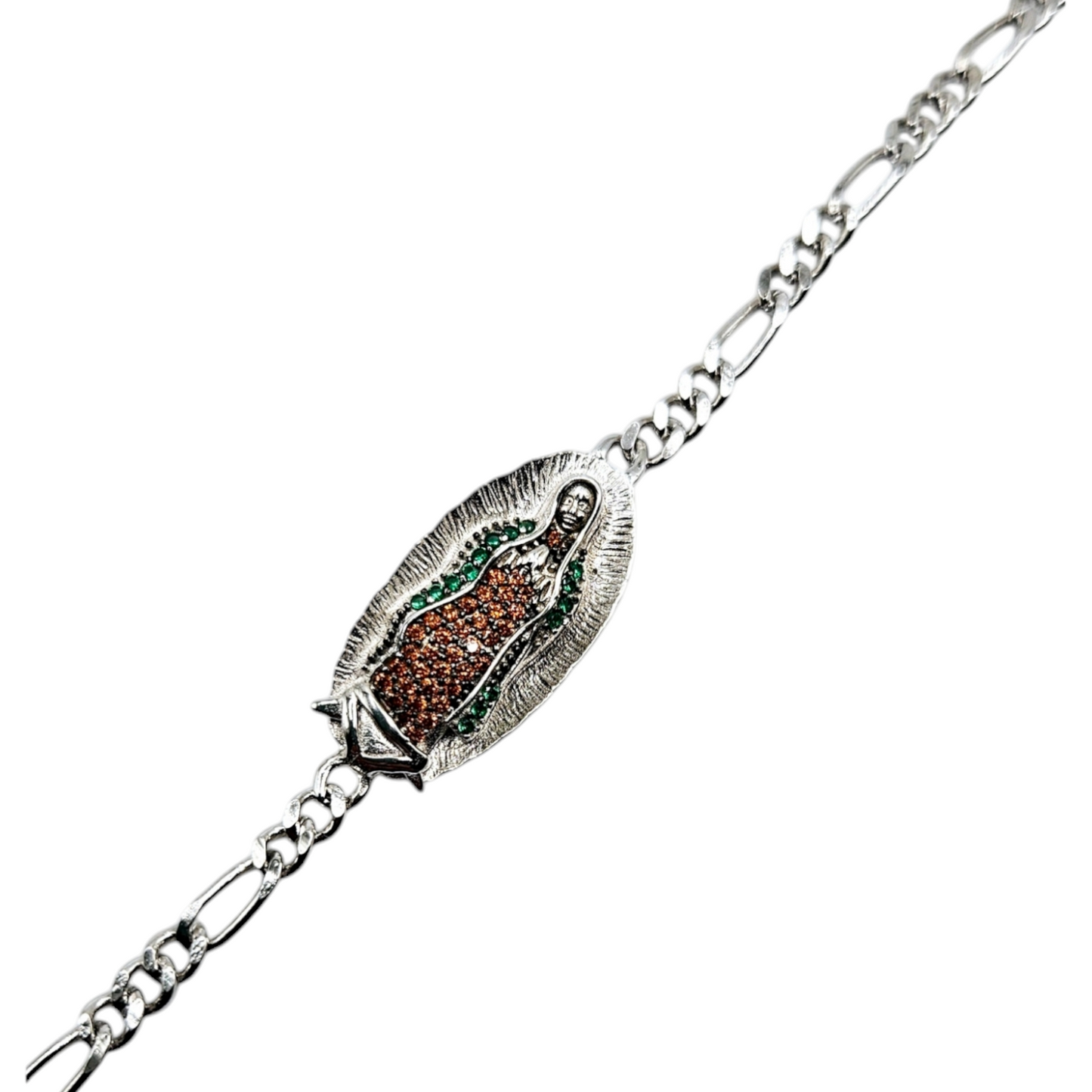 Oval Virgen Maria Bracelet Silver 925