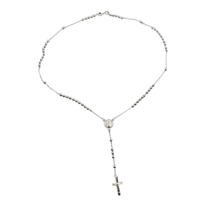 Rosary Silver 18"