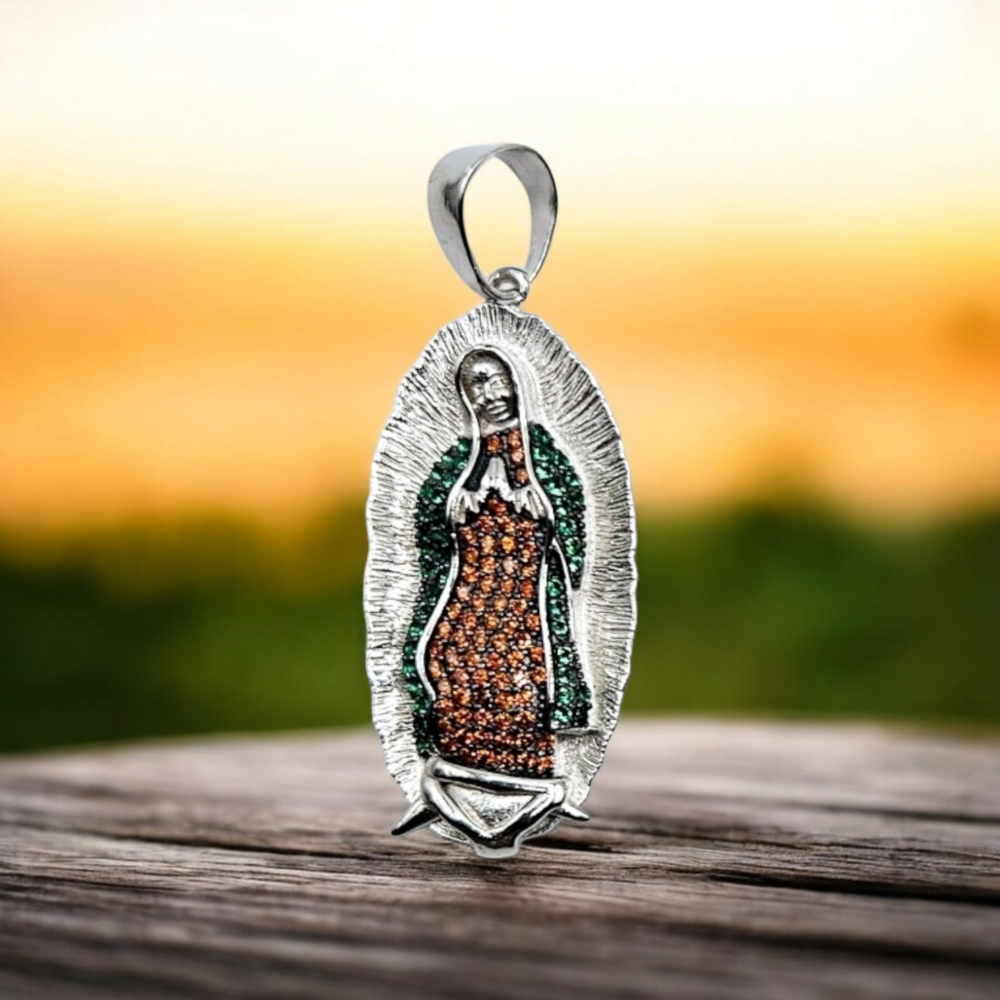 Virgen Maria (Virgin Mary) Silver 925 Pendant - Small