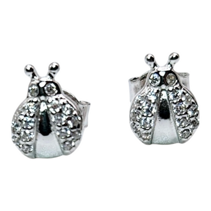 Kids Lady Bug Jewelry Set Silver 925