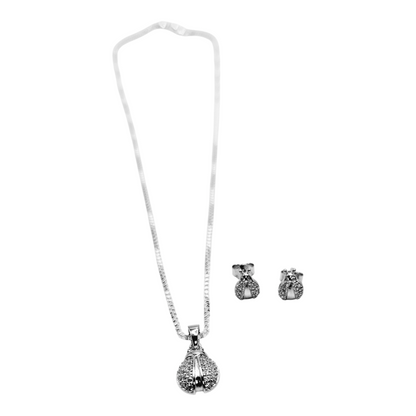 Kids Lady Bug Jewelry Set Silver 925