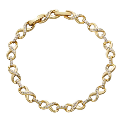 Infinity 14K Gold Plated Bracelet