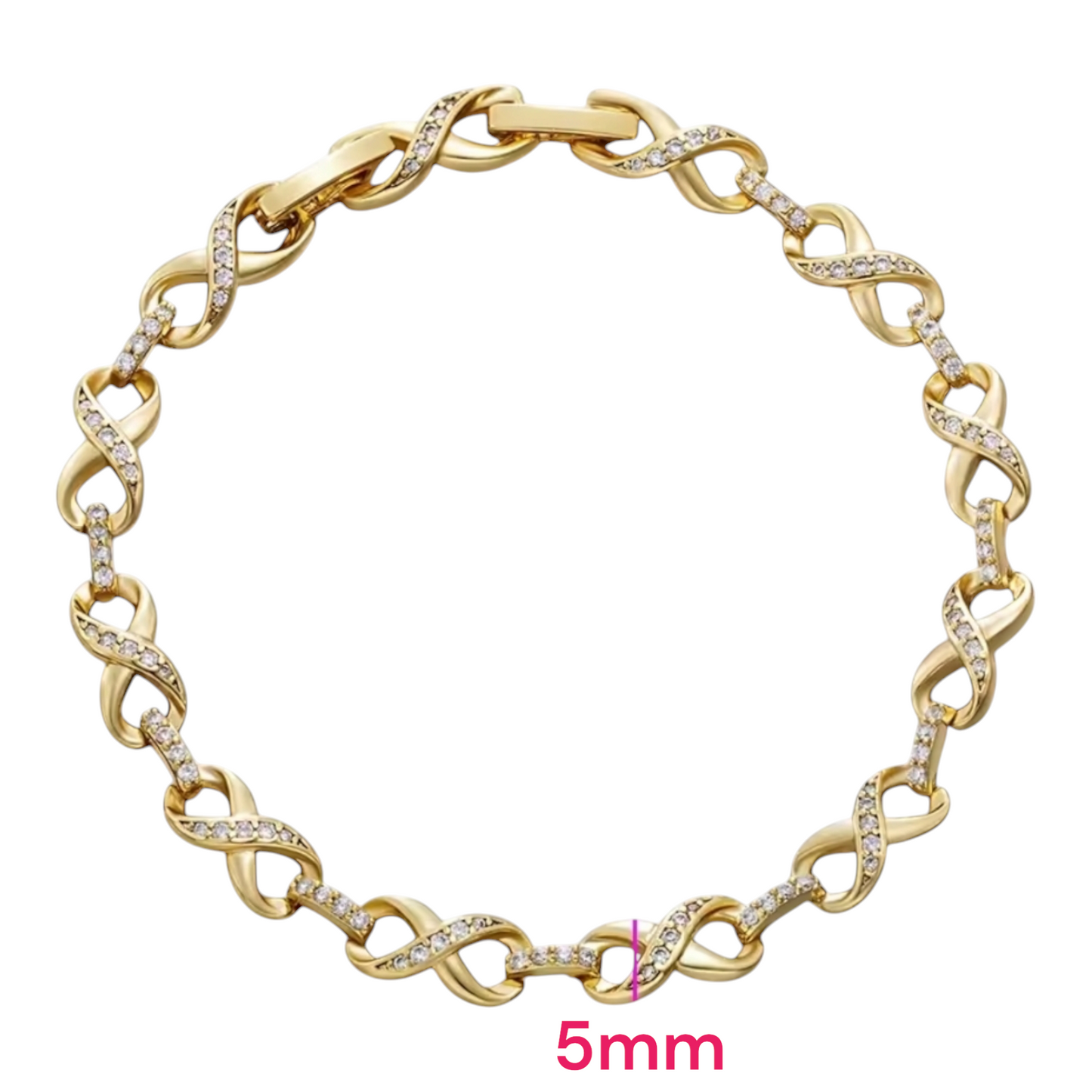 Infinity 14K Gold Plated Bracelet