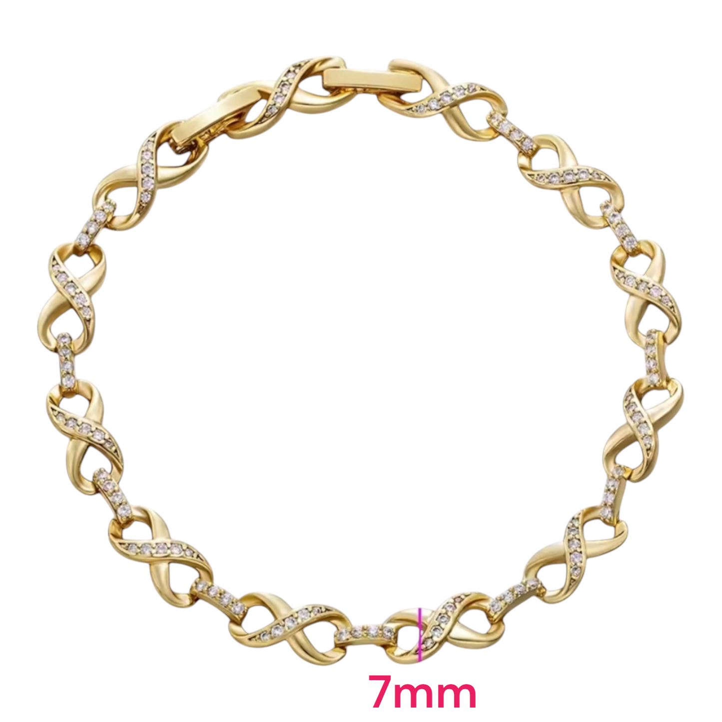 Infinity 14K Gold Plated Bracelet