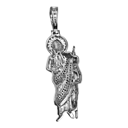 San Judas Pendant and Figaro Chain