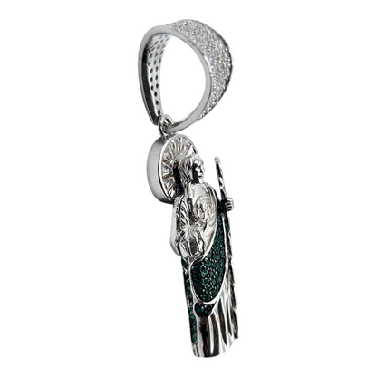 San Judas Silver 925 3D Pendant