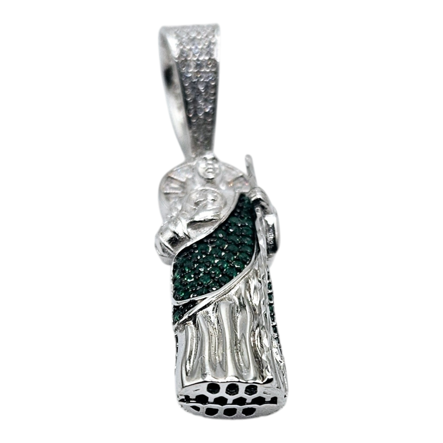 San Judas Silver 925 3D Pendant