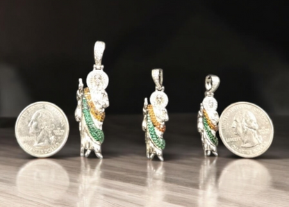 San Judas Silver 925 Pendants -3 Different Sizes Now Available