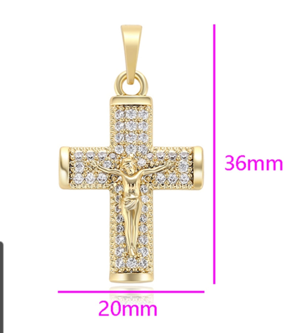Cross 14K Gold Plated Pendant