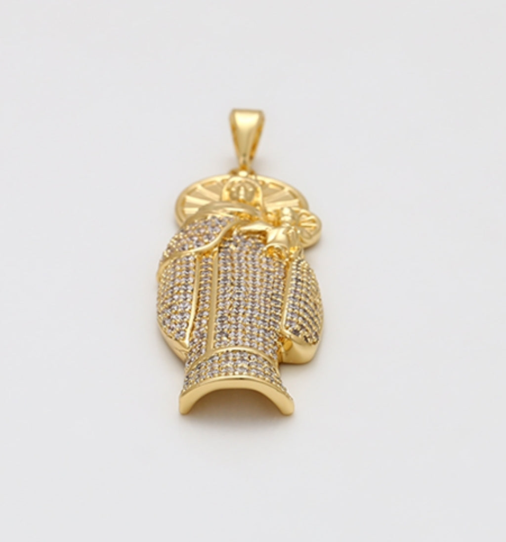 Religious 14k Gold Plated Necklace