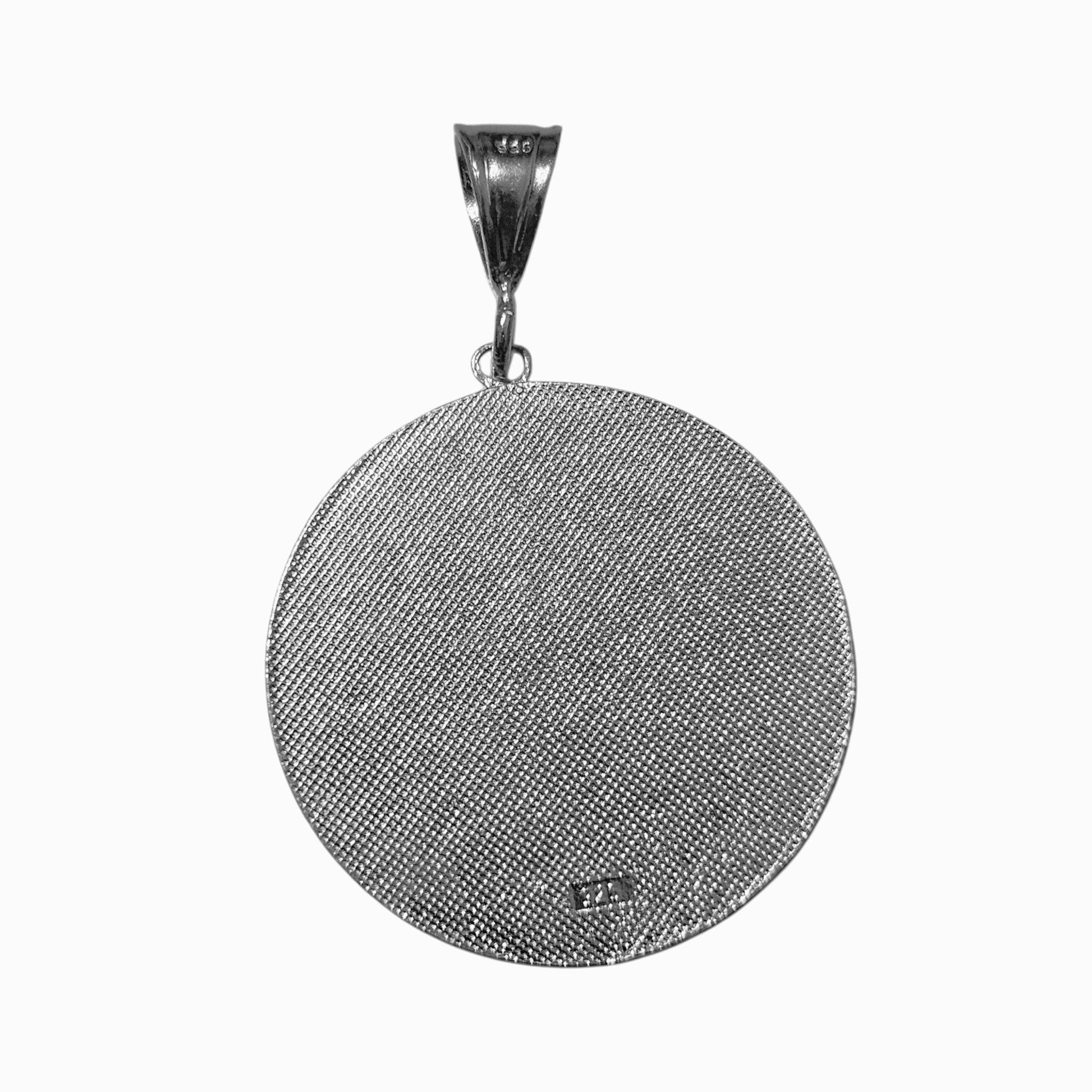 Aztec Calendar Silver 925 Pendant 4.4cm