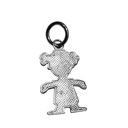 Boy or Girl Sterling Silver 925 Child Charm, Dije de niño o niña en Plata