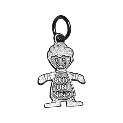 Boy or Girl Sterling Silver 925 Child Charm, Dije de niño o niña en Plata