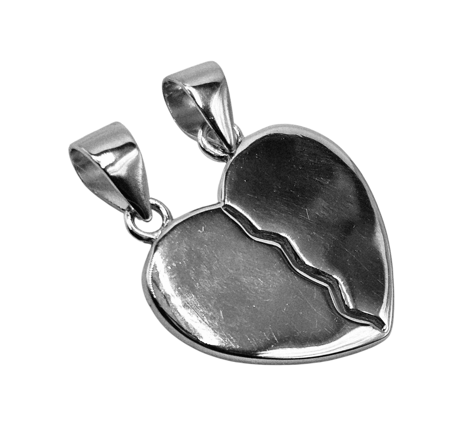 Breakable Heart Pendant Silver 925 Te Amo Engraving Customizable